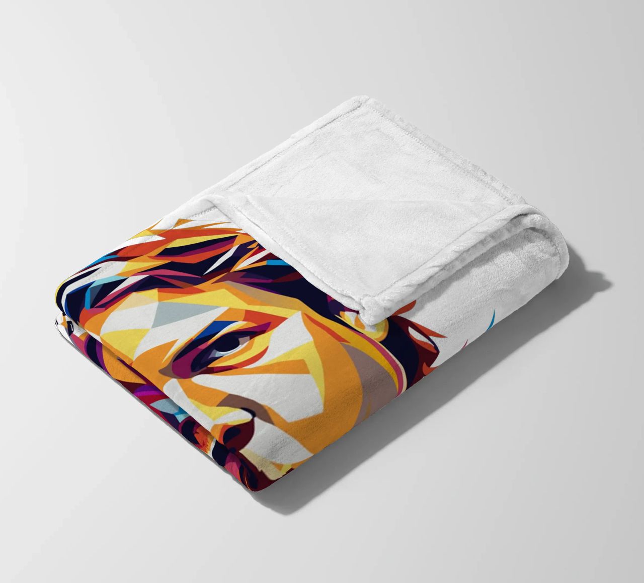 Diplo Portrait in WPAP Pop Art coperta in pile da vectorartnesia