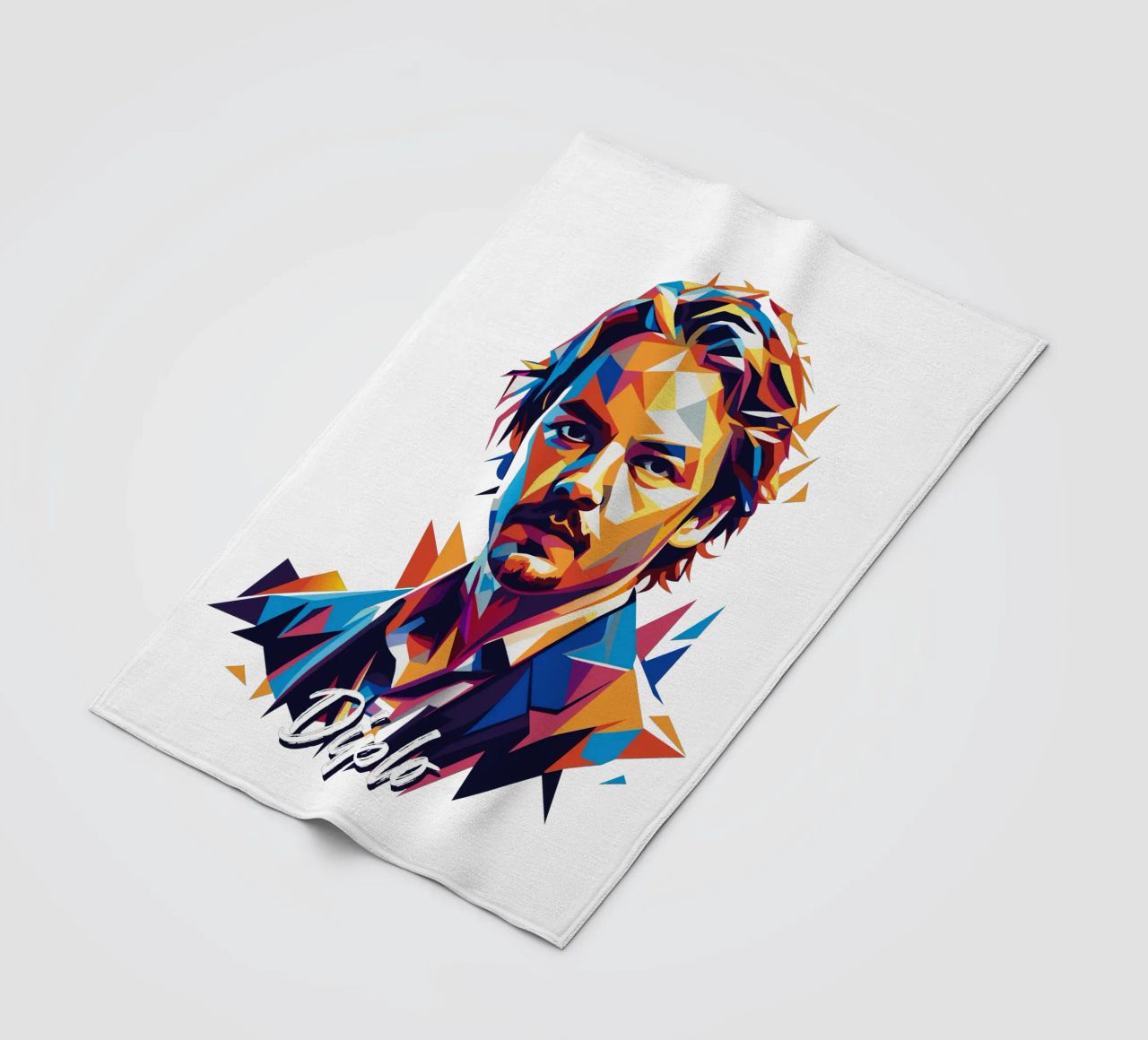 Diplo Portrait in WPAP Pop Art coperta in pile da vectorartnesia