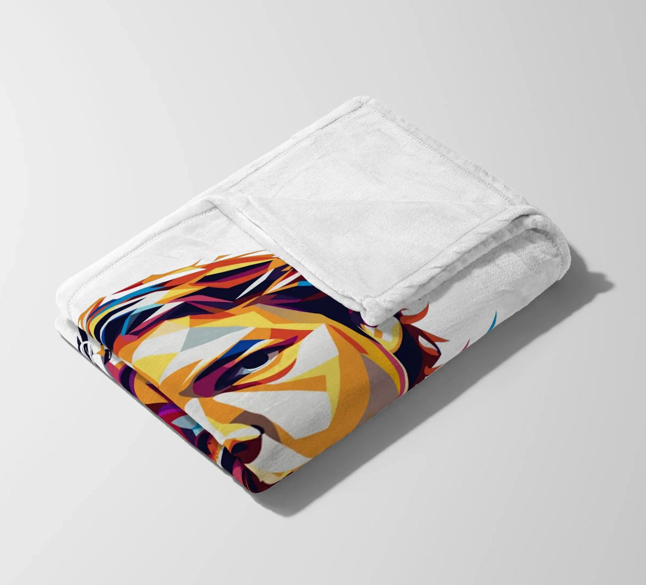 Diplo Portrait in WPAP Pop Art coperta in pile da vectorartnesia