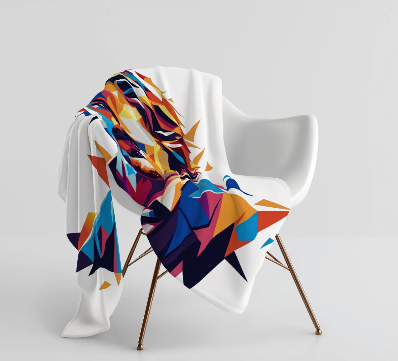 Diplo Portrait in WPAP Pop Art coperta in pile da vectorartnesia