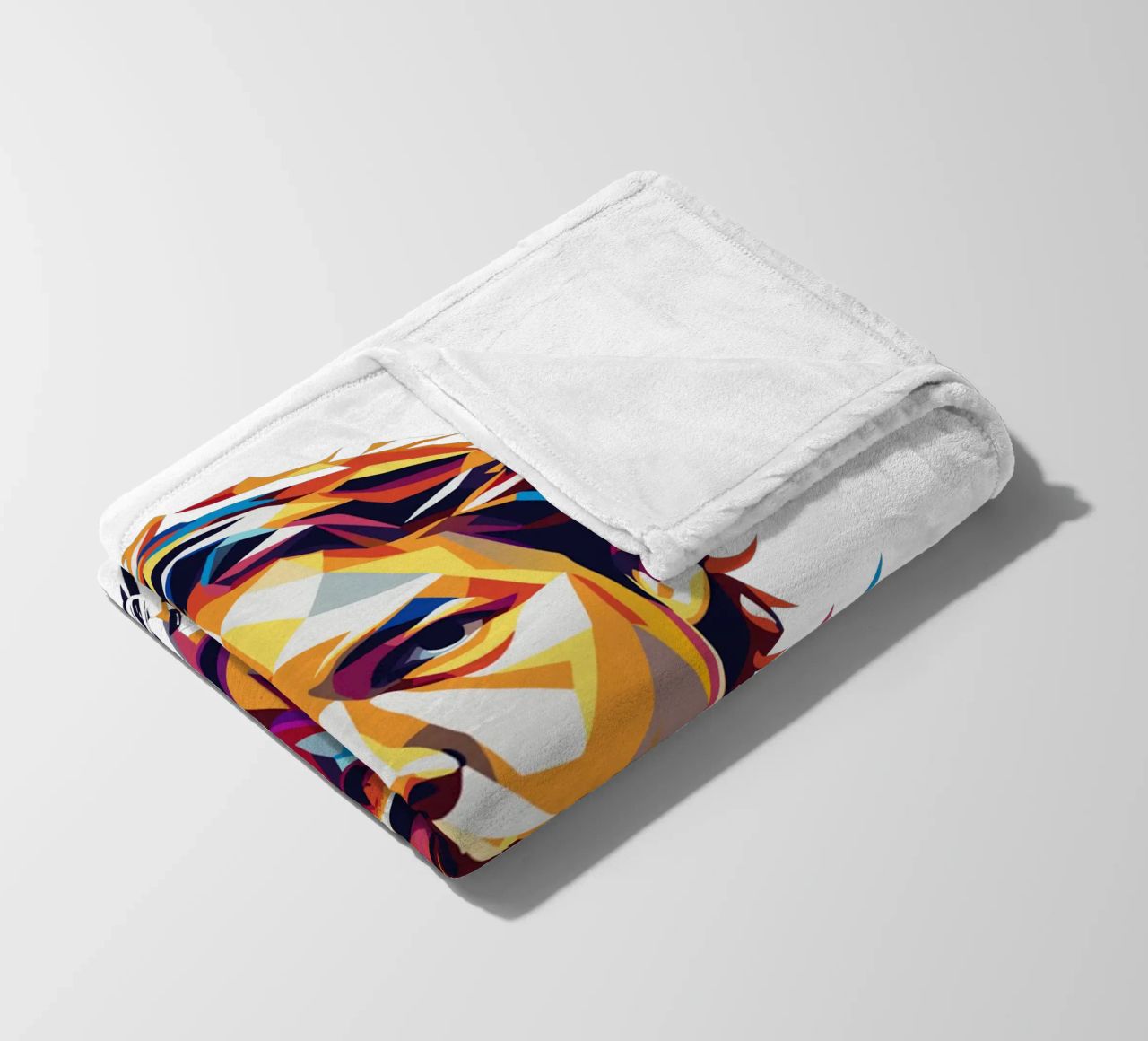Diplo Portrait in WPAP Pop Art coperta in pile da vectorartnesia