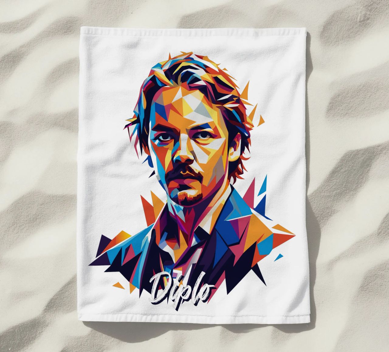 Diplo Portrait in WPAP Pop Art telo mare da vectorartnesia