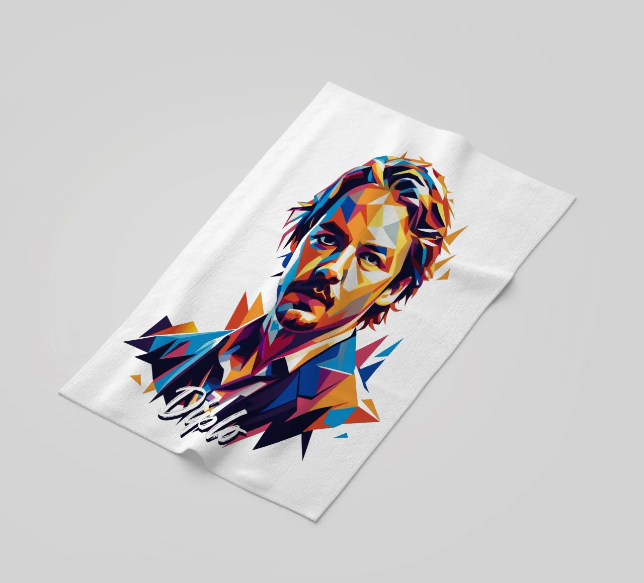 Diplo Portrait in WPAP Pop Art telo mare da vectorartnesia