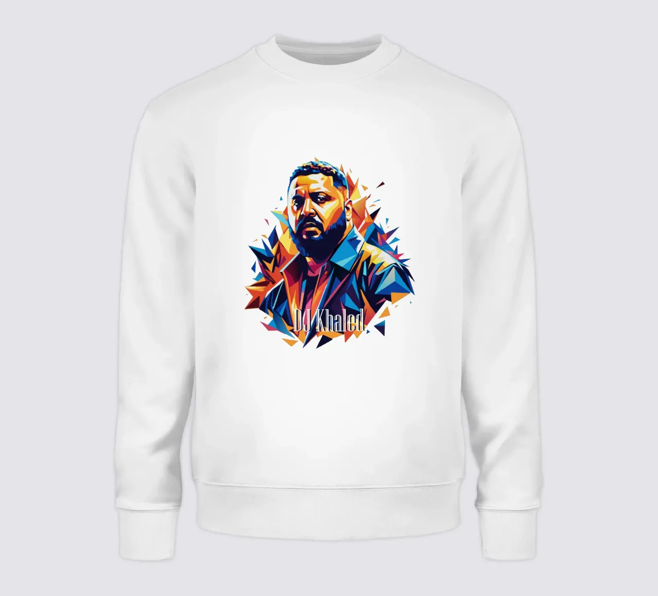 DJ Khaled Portrait in WPAP Pop Art felpa da vectorartnesia