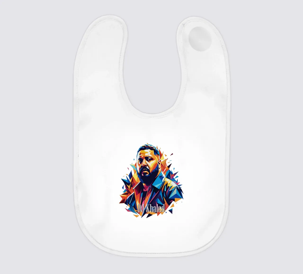 DJ Khaled Portrait in WPAP Pop Art bavaglino da vectorartnesia