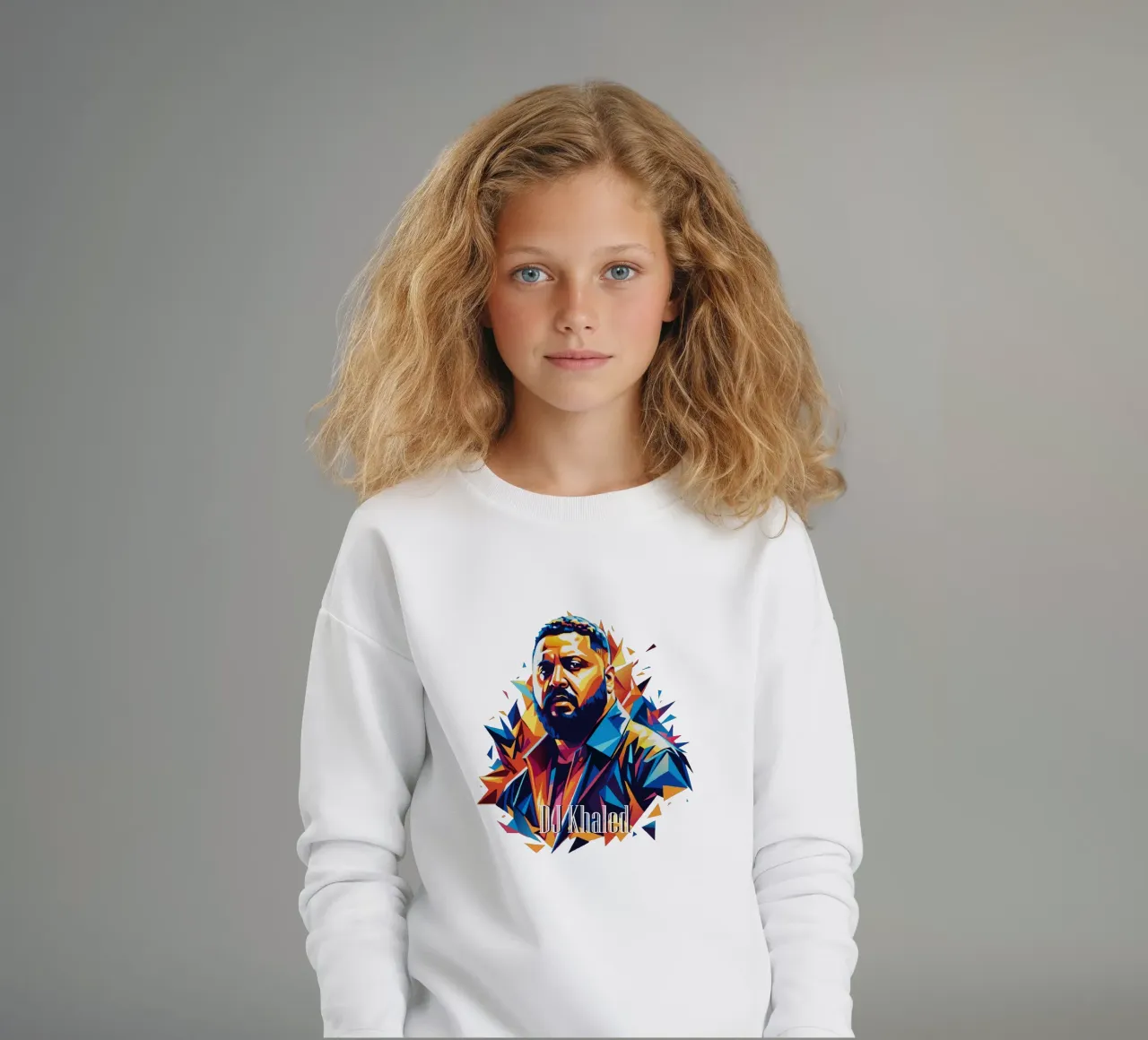 DJ Khaled Portrait in WPAP Pop Art felpa bambino da vectorartnesia
