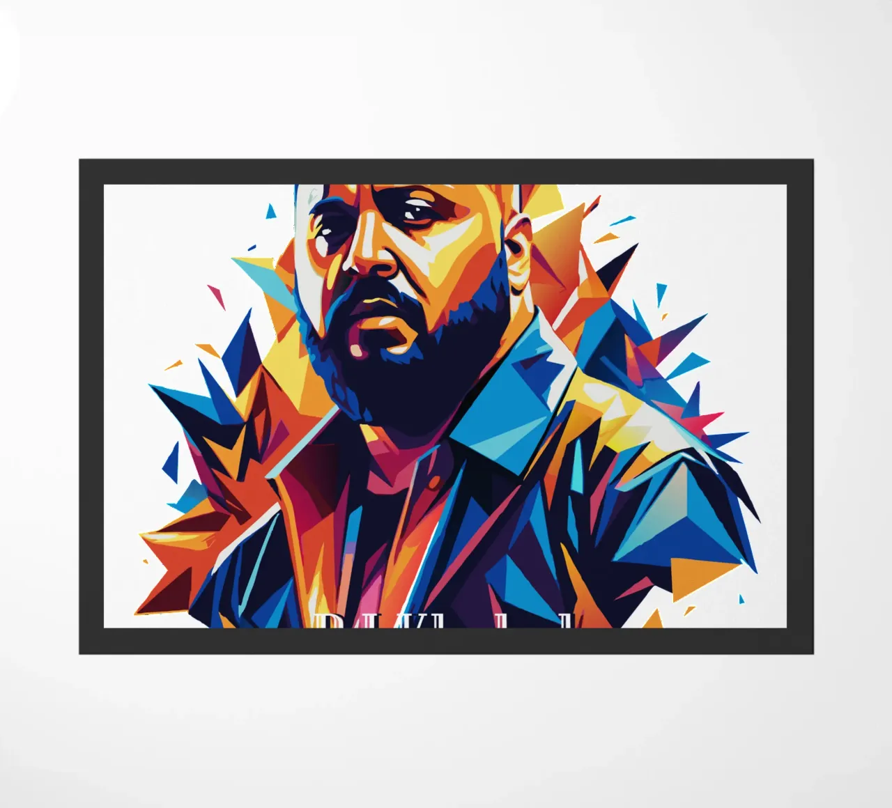 DJ Khaled Portrait in WPAP Pop Art zerbino da vectorartnesia