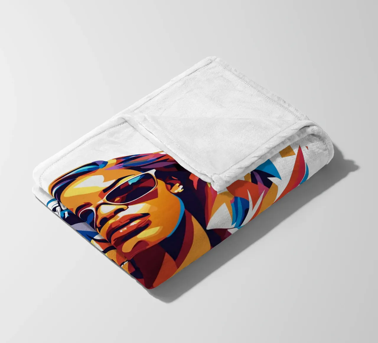 Doja Cat Portrait in WPAP Pop Art coperta in pile da vectorartnesia