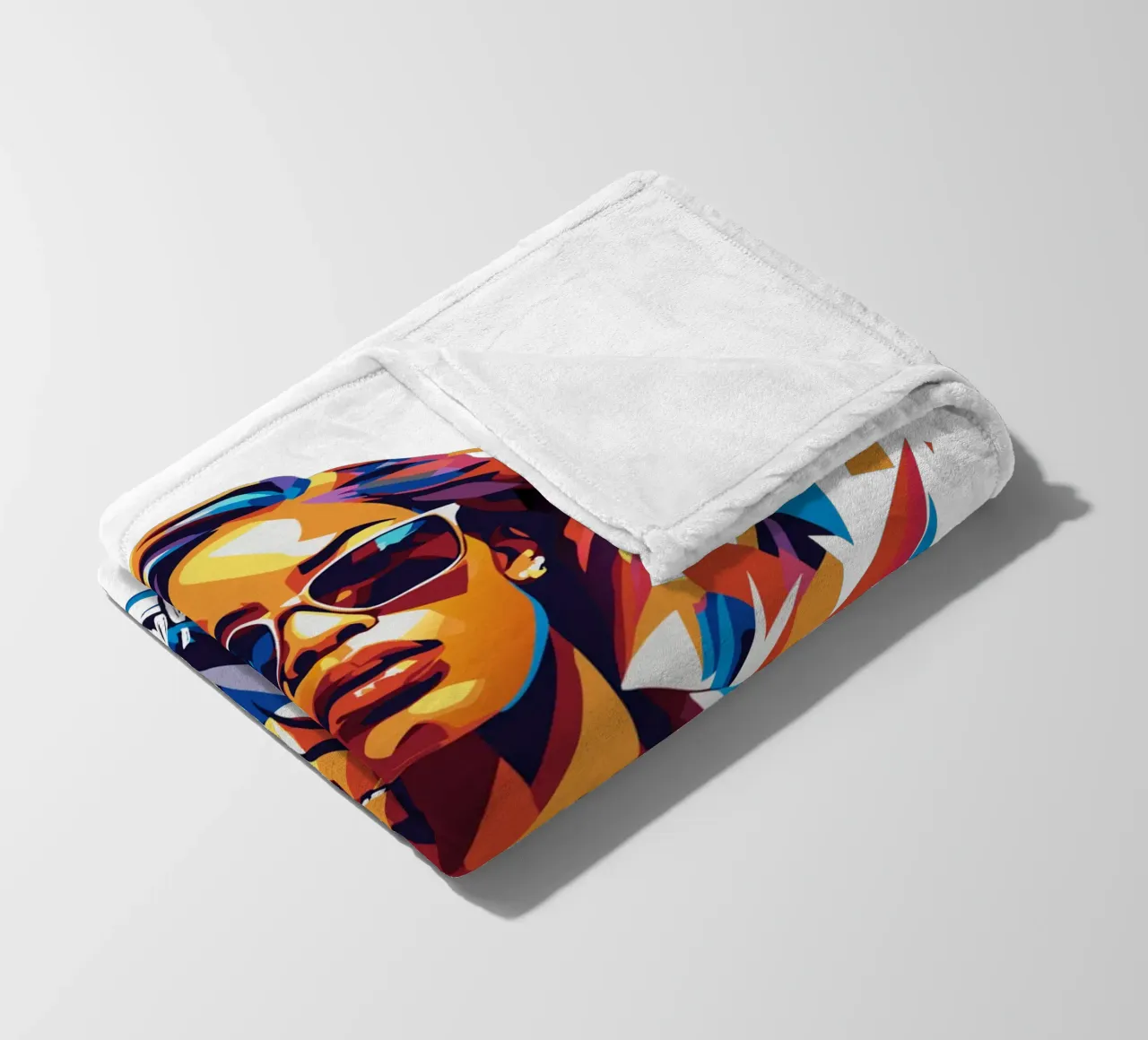 Doja Cat Portrait in WPAP Pop Art coperta in pile da vectorartnesia