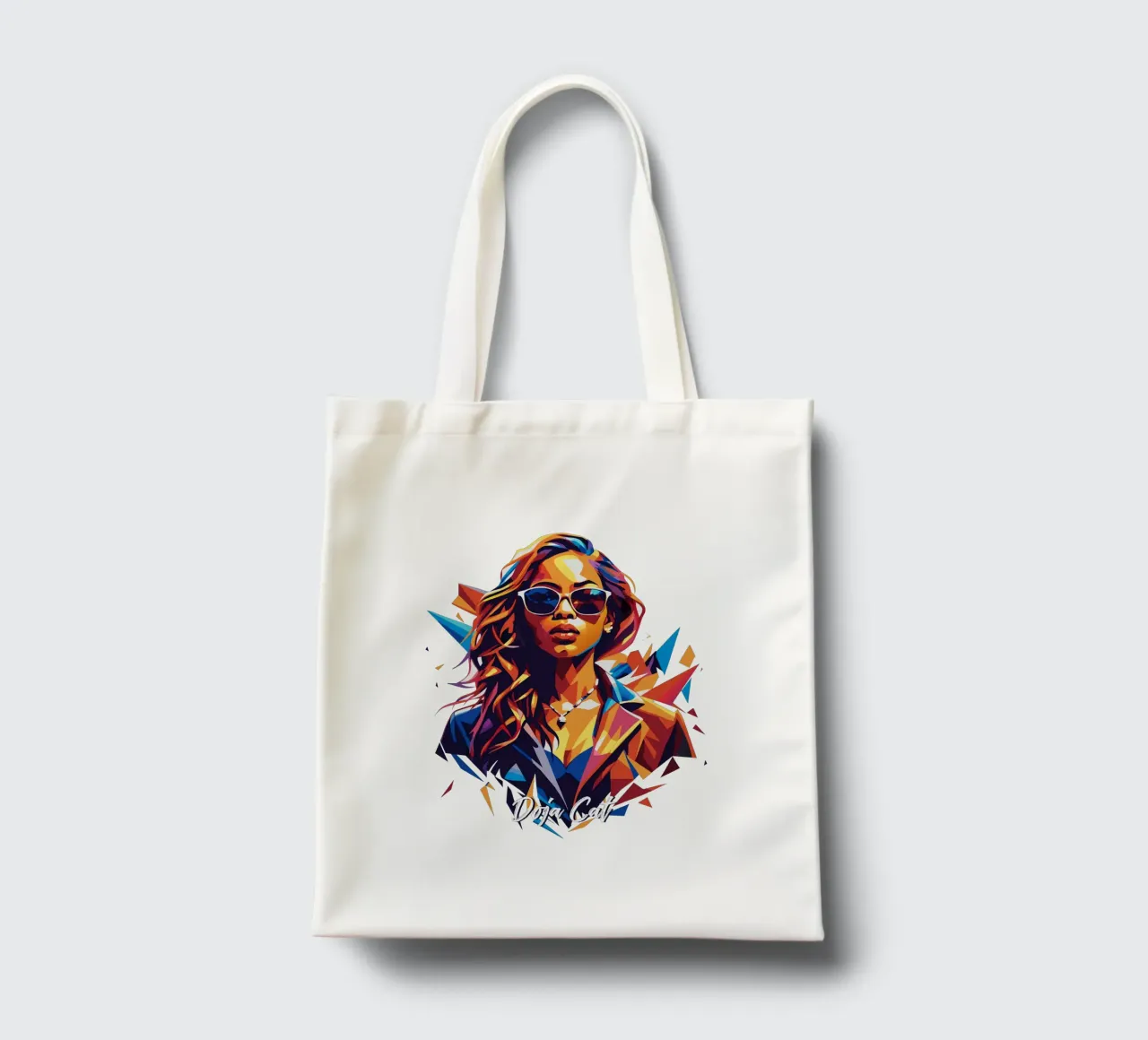 Doja Cat Portrait in WPAP Pop Art borsa in juta da vectorartnesia
