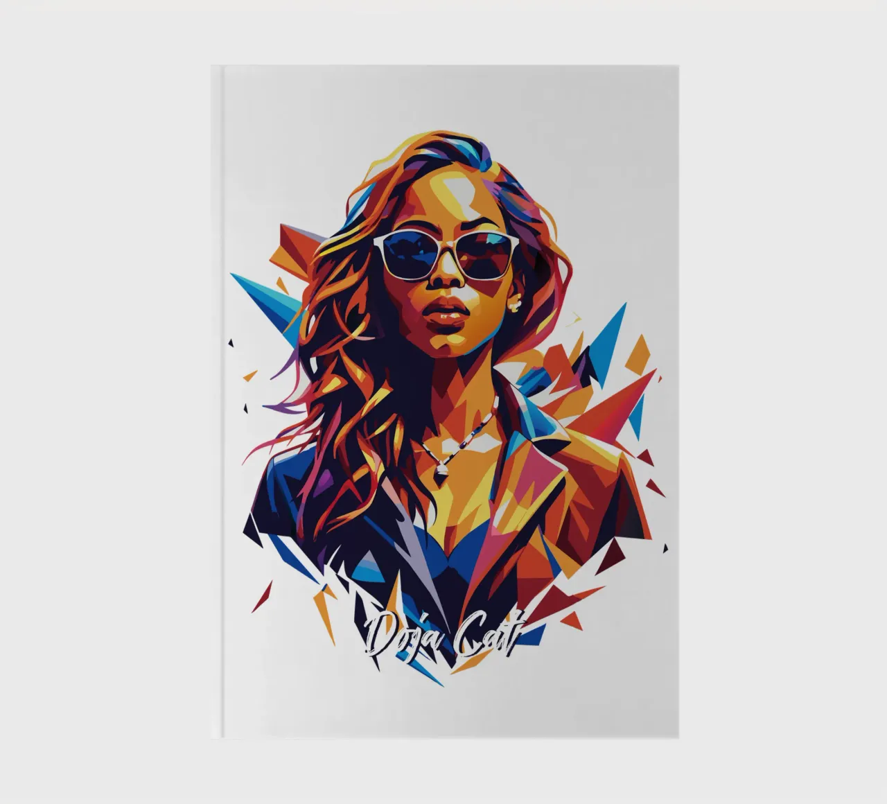 Doja Cat Portrait in WPAP Pop Art notebook by vectorartnesia