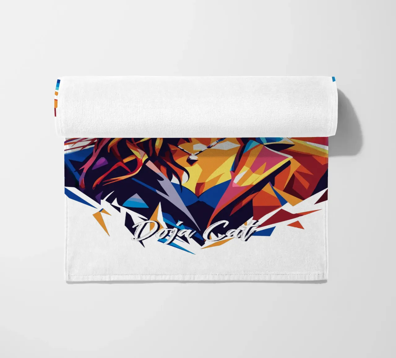 Doja Cat Portrait in WPAP Pop Art telo mare da vectorartnesia