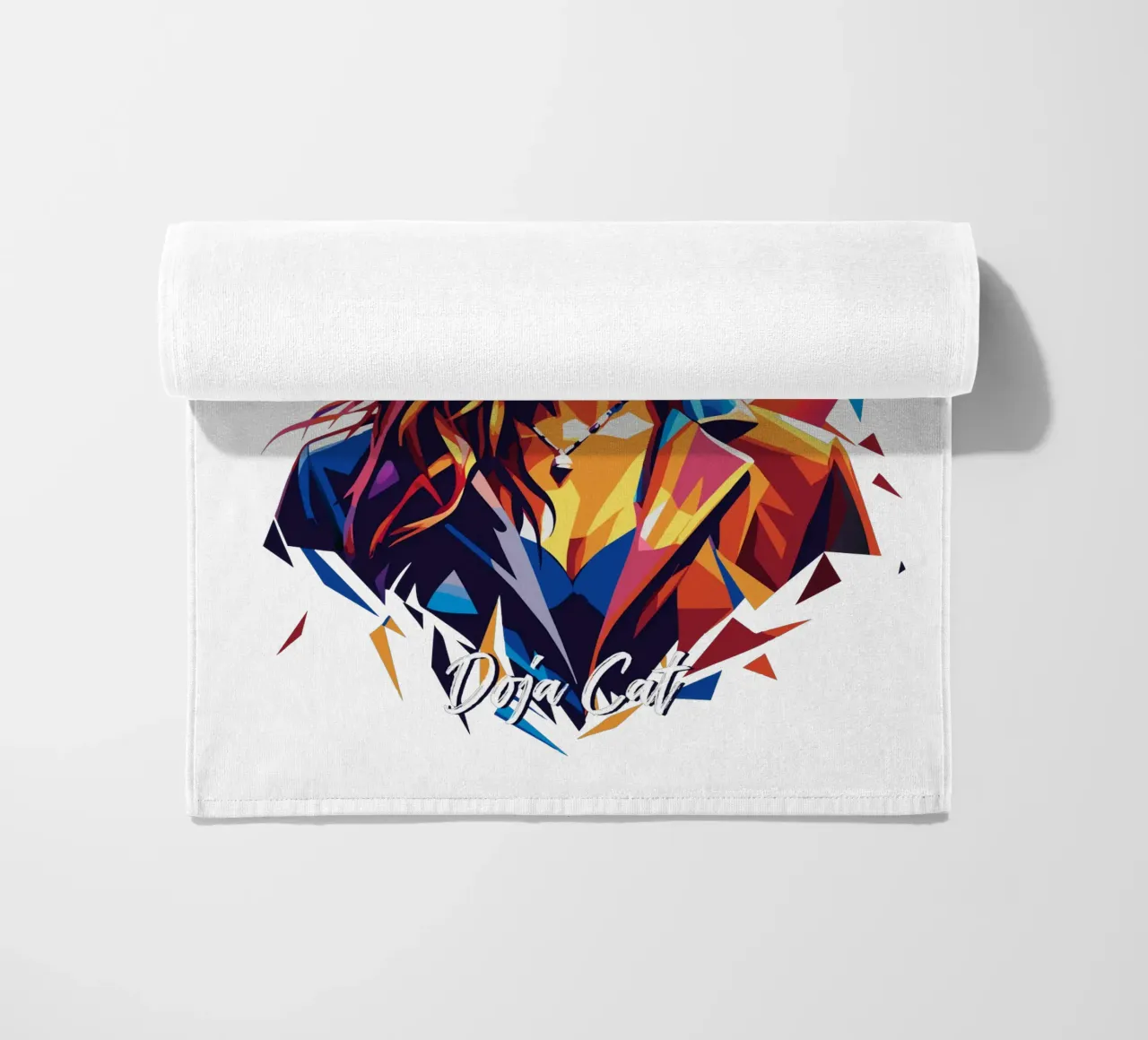 Doja Cat Portrait in WPAP Pop Art telo mare da vectorartnesia