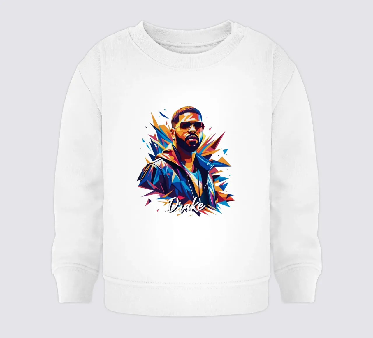 Drake Portrait in WPAP Pop Art felpa neonato da vectorartnesia