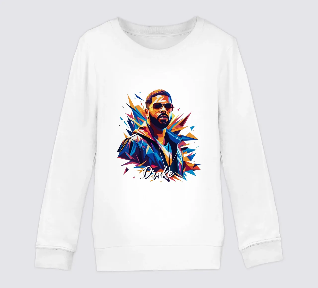 Drake Portrait in WPAP Pop Art felpa bambino da vectorartnesia