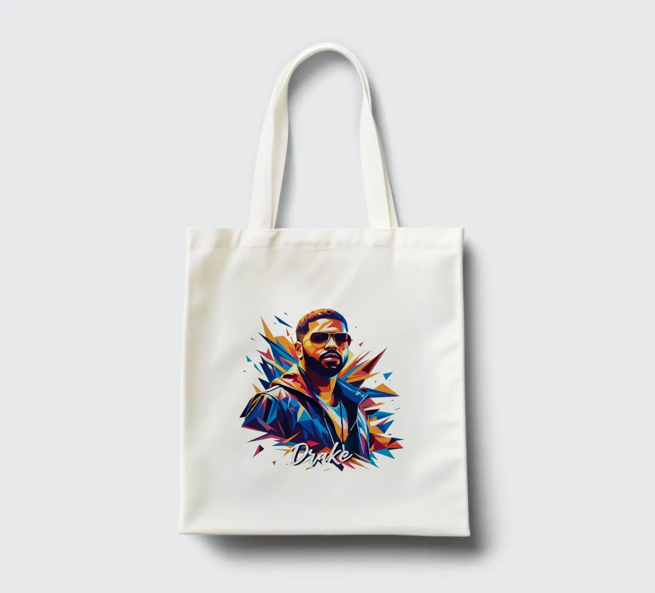 Drake Portrait in WPAP Pop Art borsa in juta da vectorartnesia