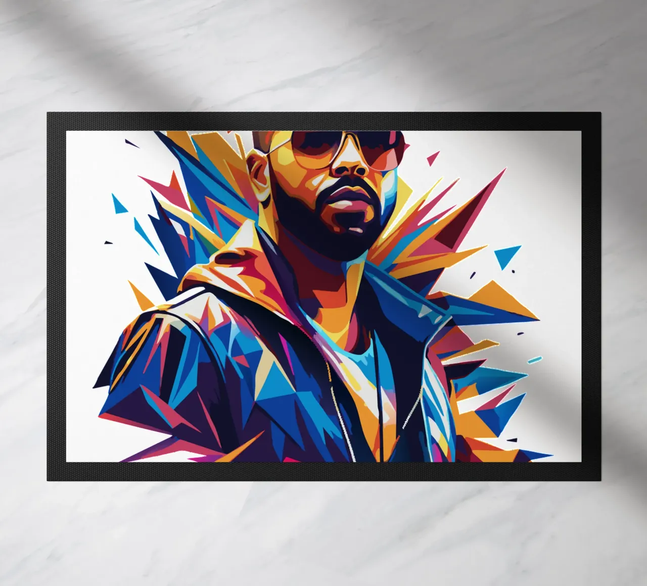 Drake Portrait in WPAP Pop Art zerbino da vectorartnesia