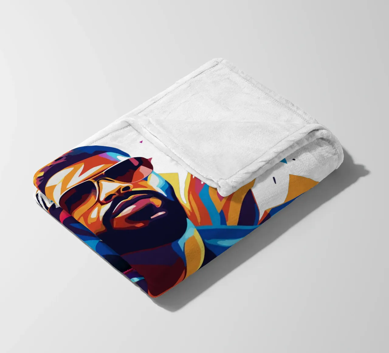 Drake Portrait in WPAP Pop Art coperta in pile da vectorartnesia