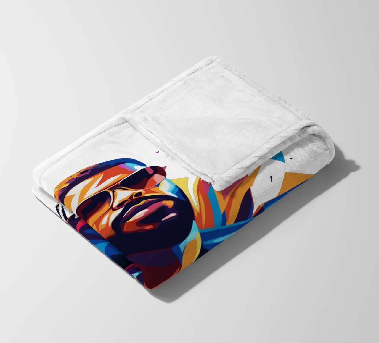 Drake Portrait in WPAP Pop Art coperta in pile da vectorartnesia