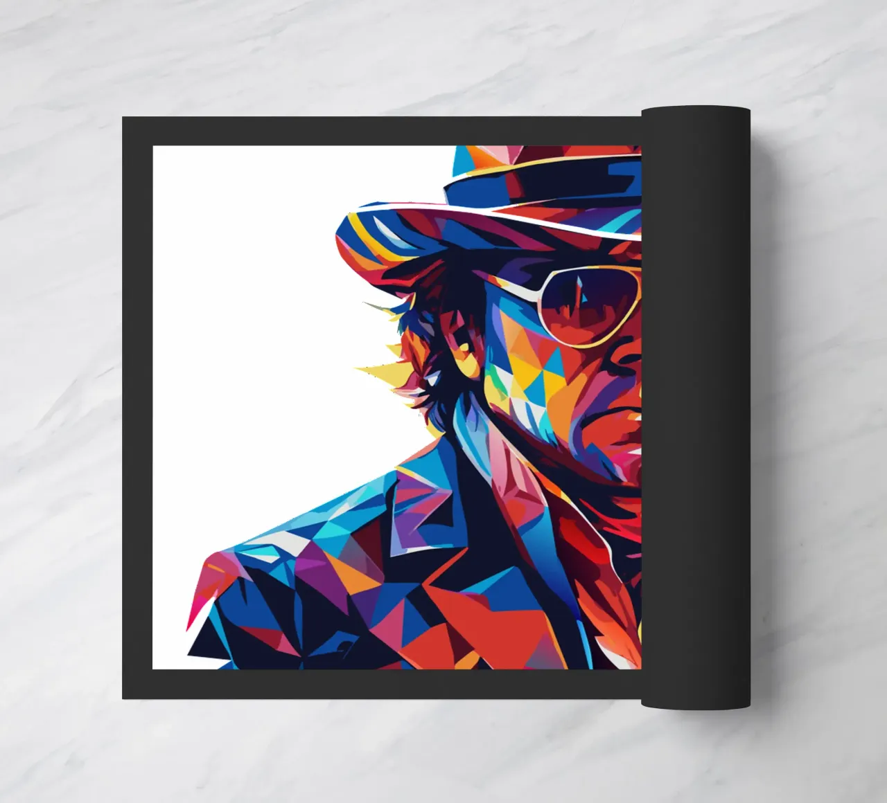 Elton Jhon Portrait in WPAP Pop Art zerbino da vectorartnesia