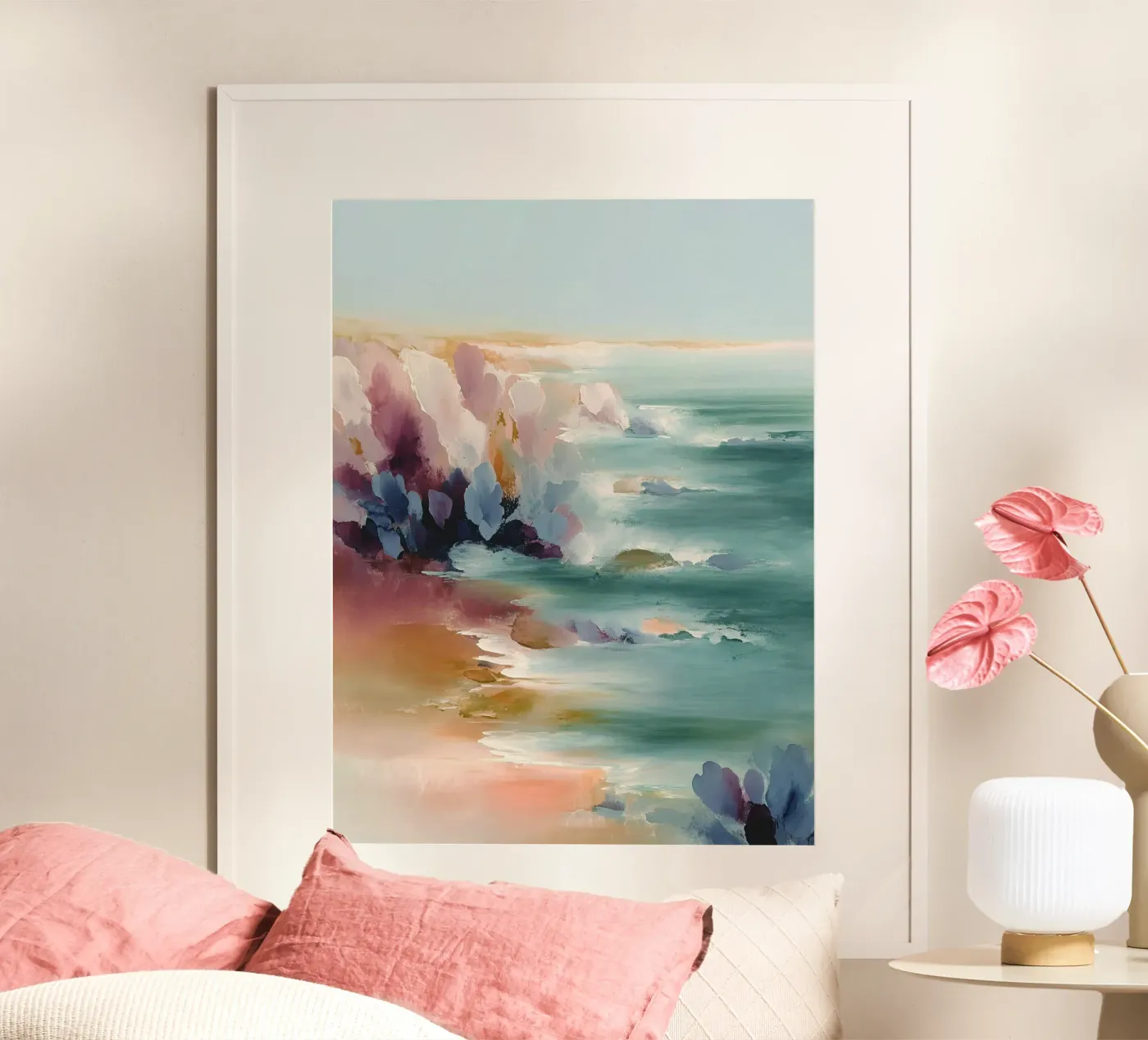 Soft Ocean Cliffs Poster von Hazia