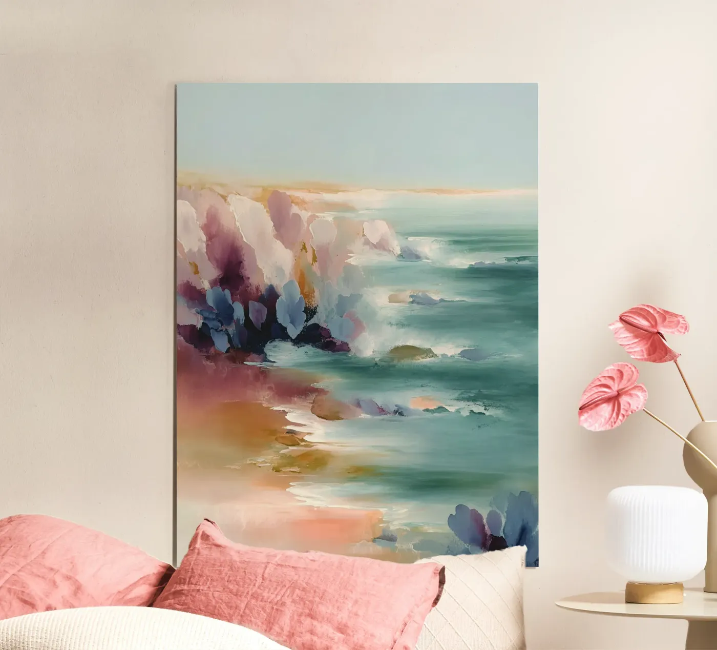 Soft Ocean Cliffs Poster von Hazia
