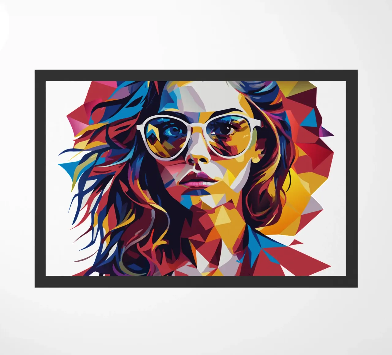 Dua Lipa Portrait in WPAP Pop Art zerbino da vectorartnesia