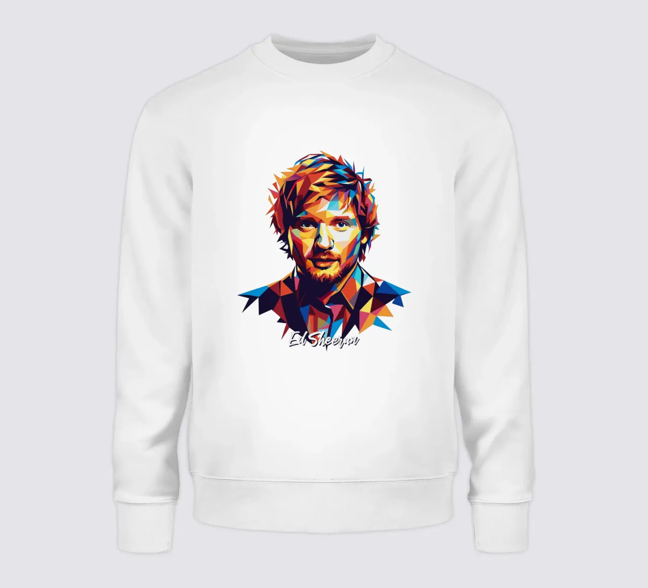 Ed Sheeran Portrait in WPAP Pop Art felpa da vectorartnesia