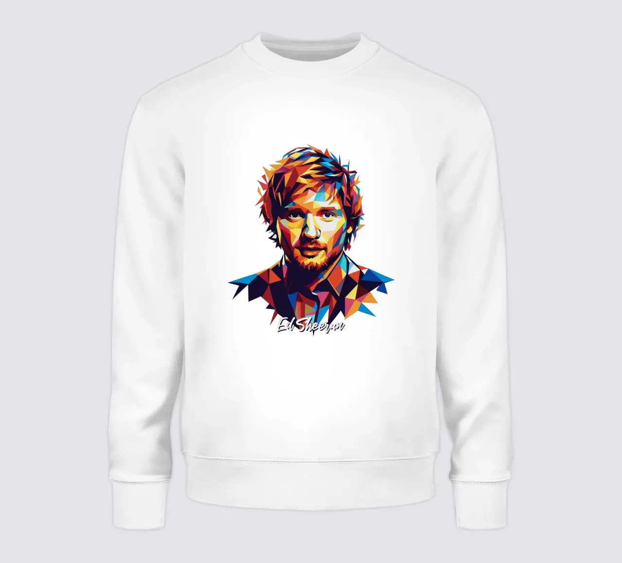 Ed Sheeran Portrait in WPAP Pop Art sweat de vectorartnesia