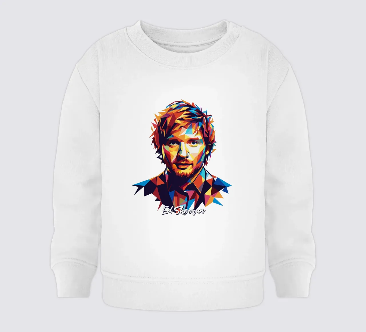 Ed Sheeran Portrait in WPAP Pop Art felpa neonato da vectorartnesia