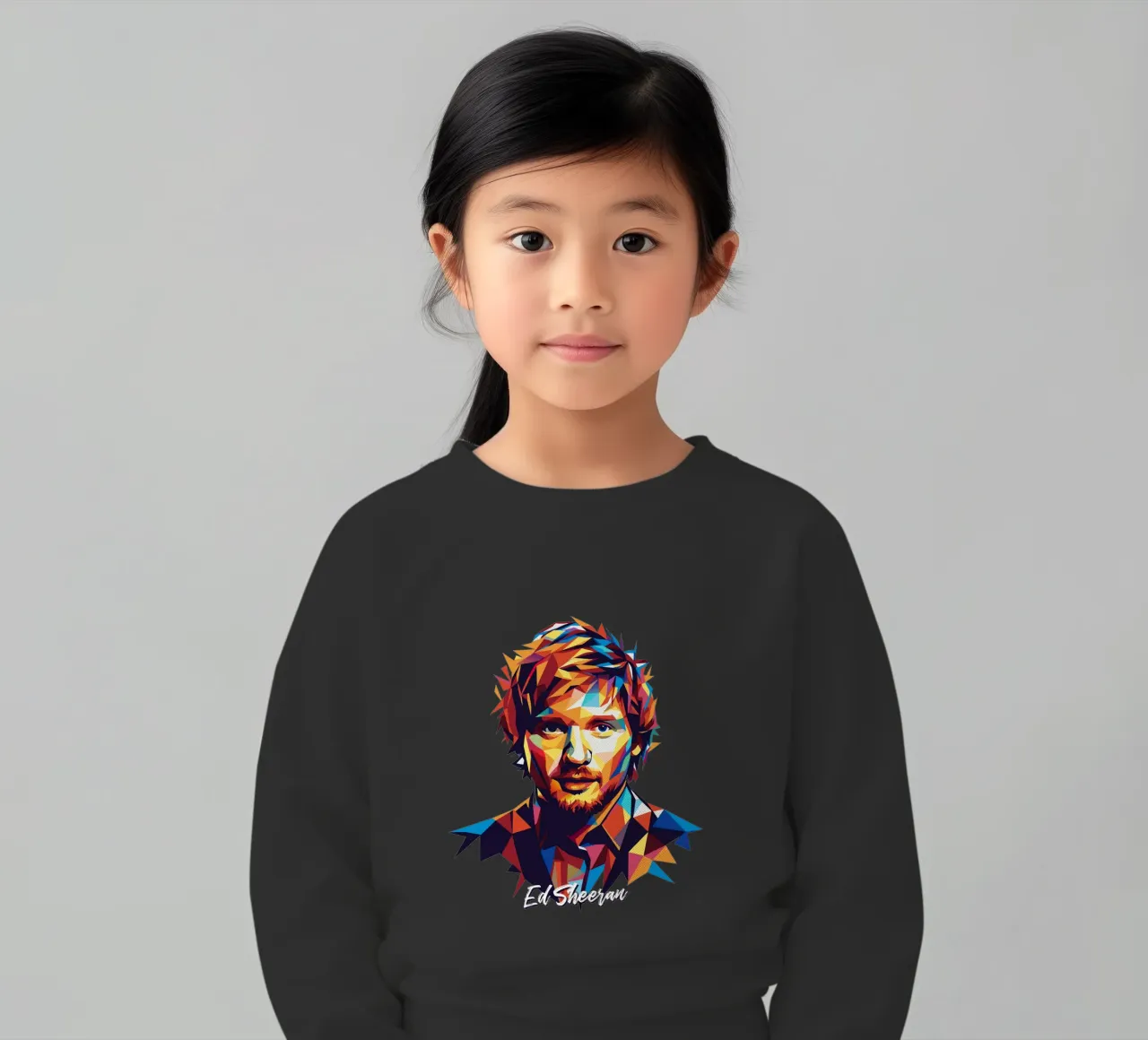 Ed Sheeran Portrait in WPAP Pop Art felpa bambino da vectorartnesia