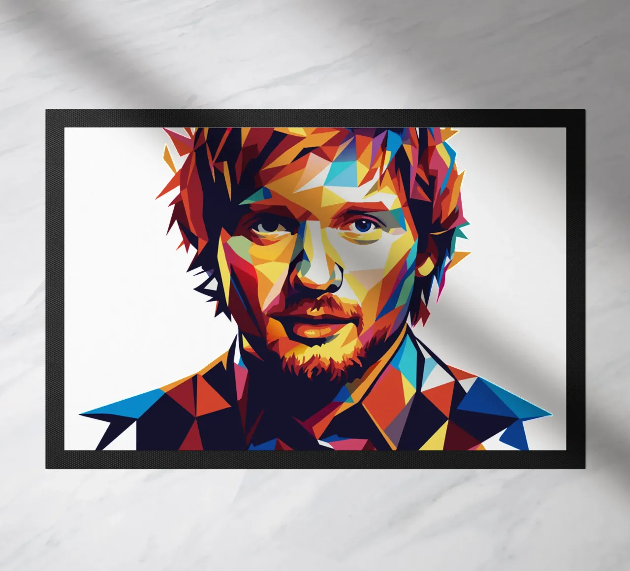 Ed Sheeran Portrait in WPAP Pop Art zerbino da vectorartnesia