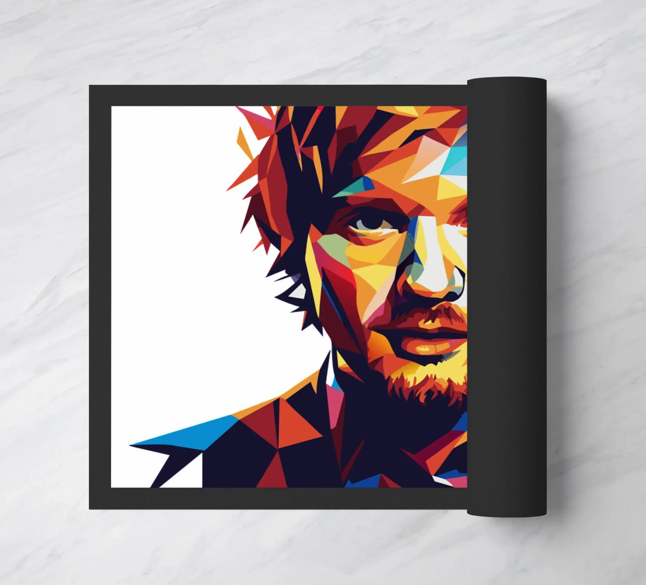 Ed Sheeran Portrait in WPAP Pop Art zerbino da vectorartnesia