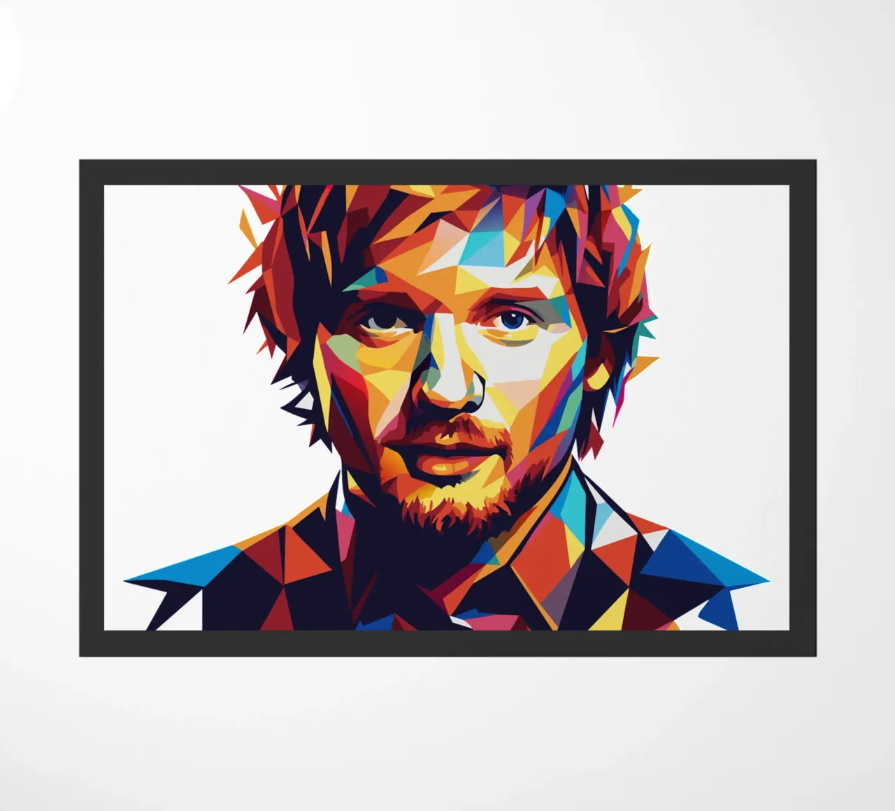 Ed Sheeran Portrait in WPAP Pop Art zerbino da vectorartnesia