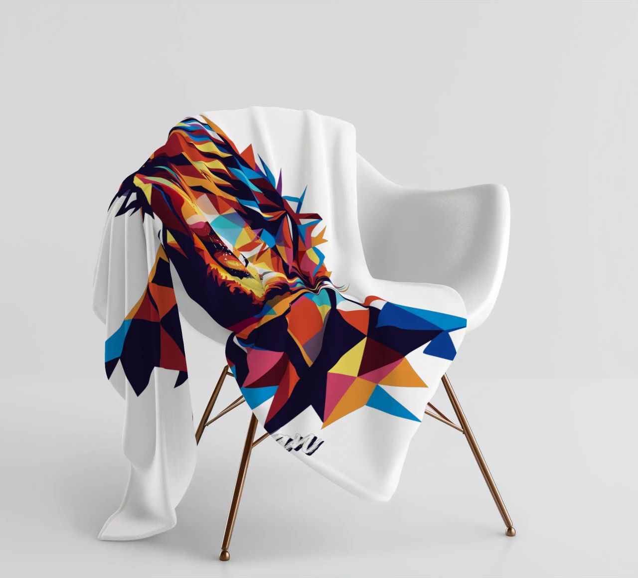 Ed Sheeran Portrait in WPAP Pop Art coperta in pile da vectorartnesia