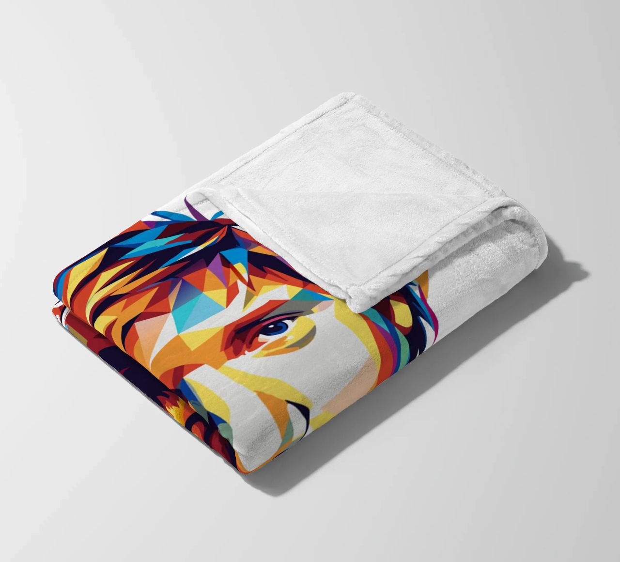 Ed Sheeran Portrait in WPAP Pop Art coperta in pile da vectorartnesia