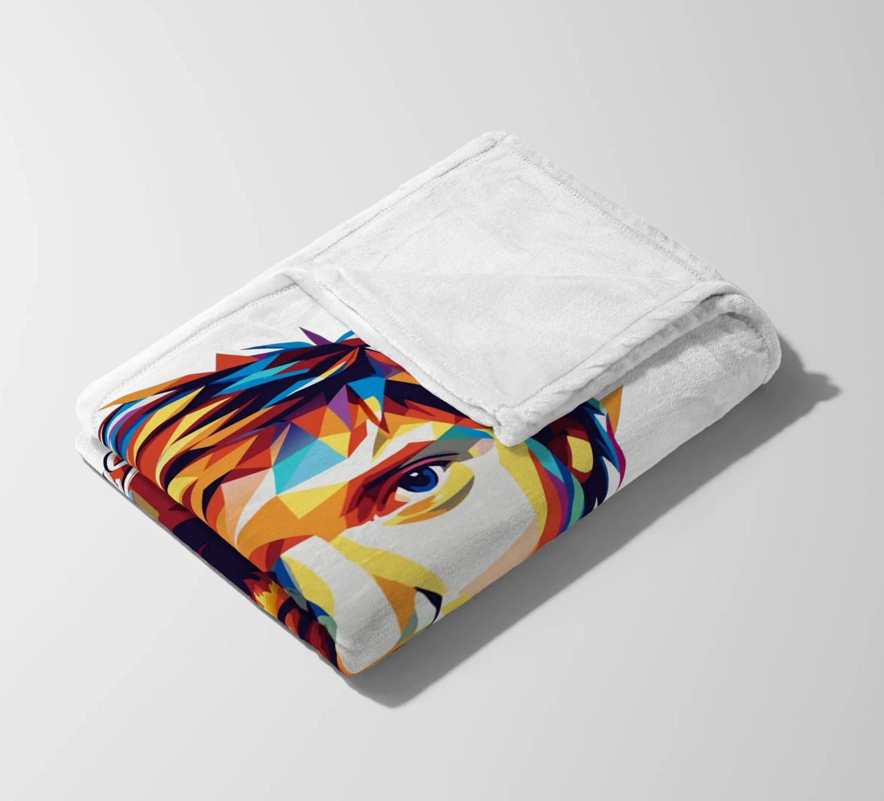 Ed Sheeran Portrait in WPAP Pop Art coperta in pile da vectorartnesia