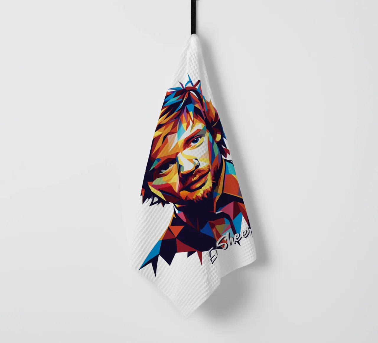 Ed Sheeran Portrait in WPAP Pop Art canovaccio da cucina da vectorartnesia