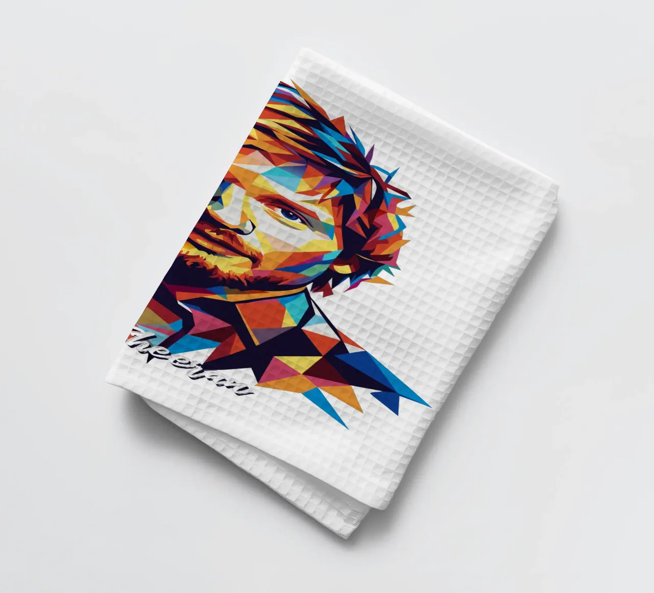 Ed Sheeran Portrait in WPAP Pop Art canovaccio da cucina da vectorartnesia