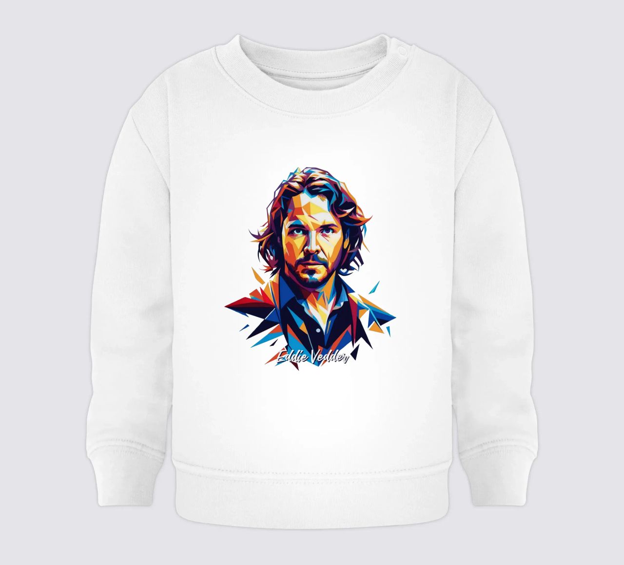 Eddie Vedder Portrait in WPAP Pop Art felpa neonato da vectorartnesia