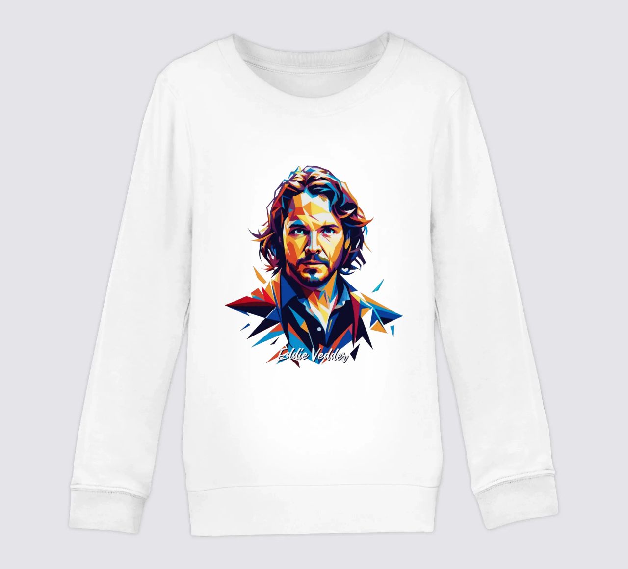 Eddie Vedder Portrait in WPAP Pop Art felpa bambino da vectorartnesia