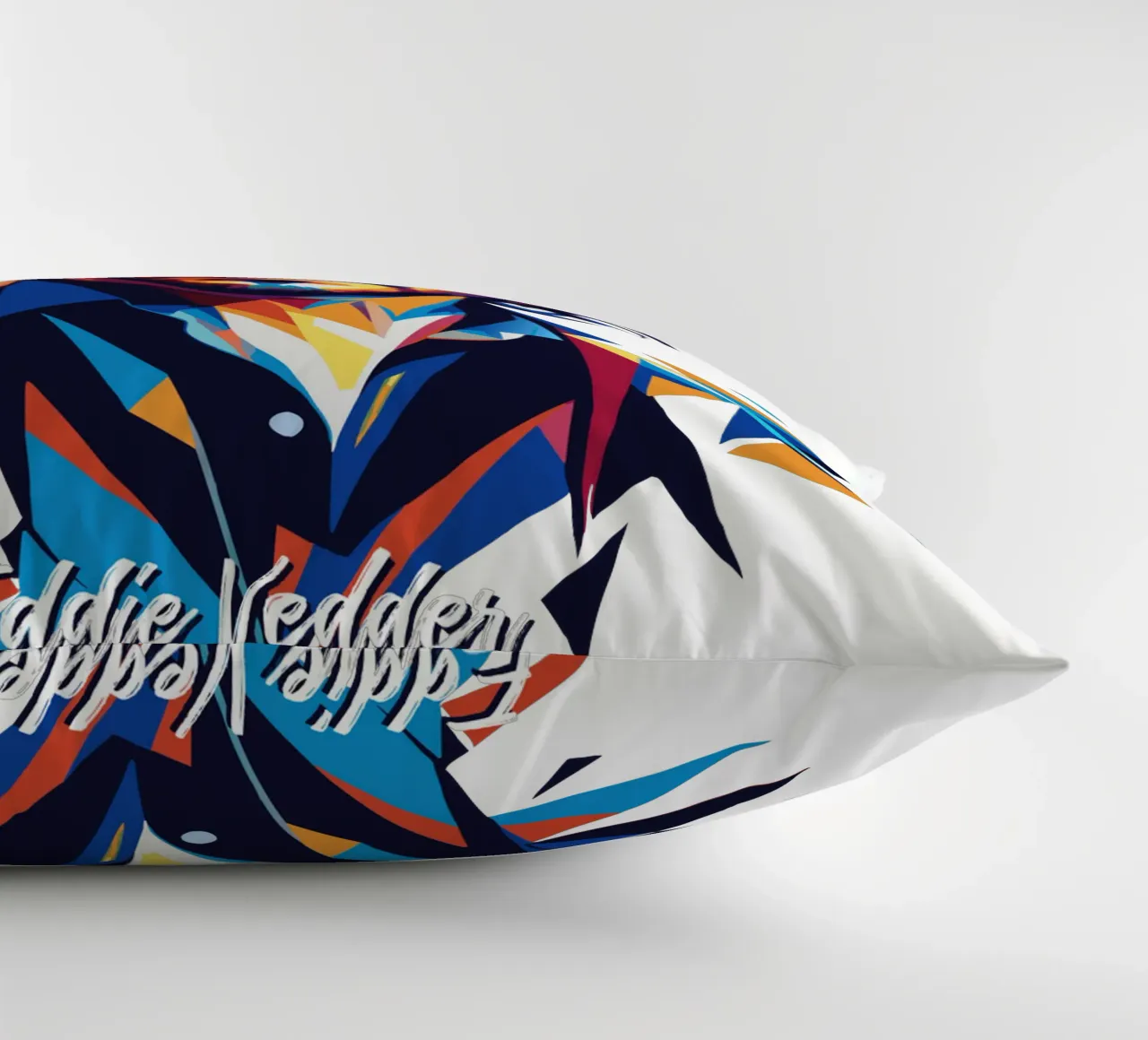 Eddie Vedder Portrait in WPAP Pop Art cuscino da vectorartnesia