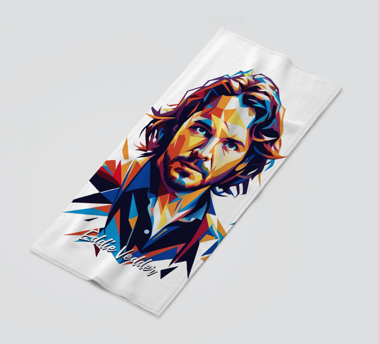 Eddie Vedder Portrait in WPAP Pop Art telo mare da vectorartnesia