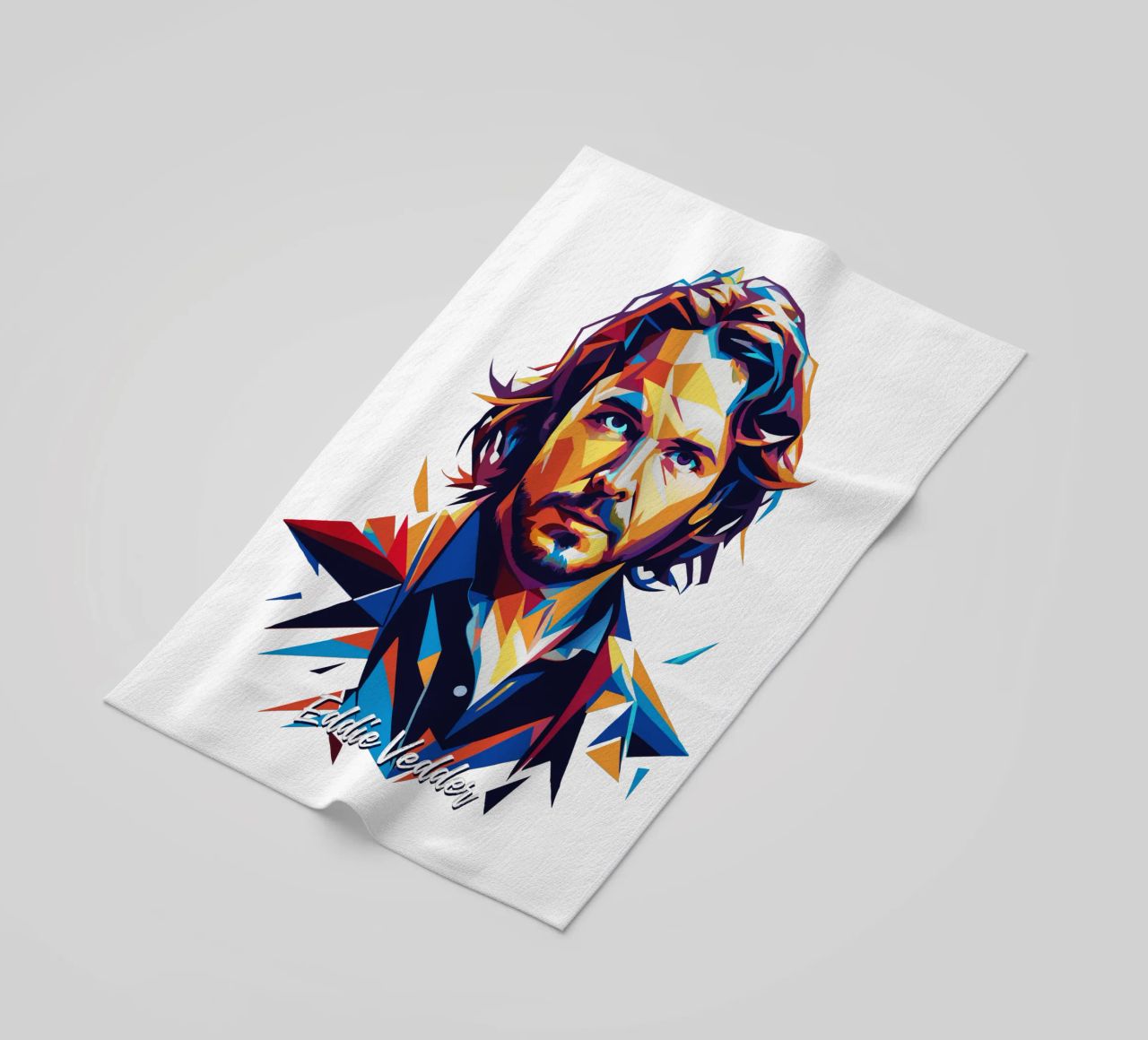 Eddie Vedder Portrait in WPAP Pop Art telo mare da vectorartnesia