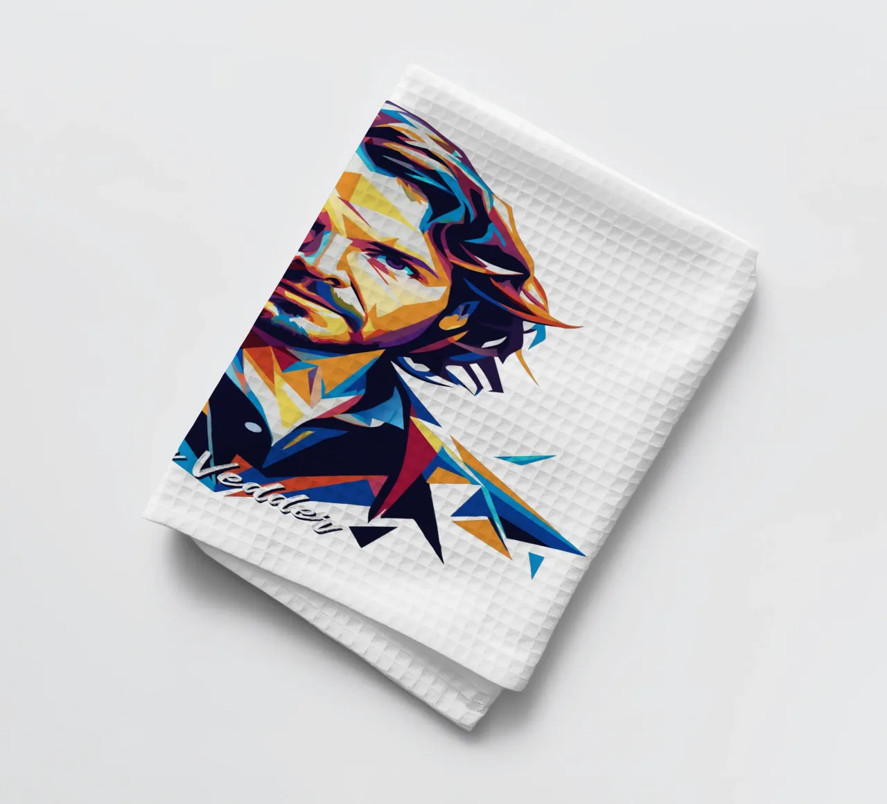 Eddie Vedder Portrait in WPAP Pop Art canovaccio da cucina da vectorartnesia