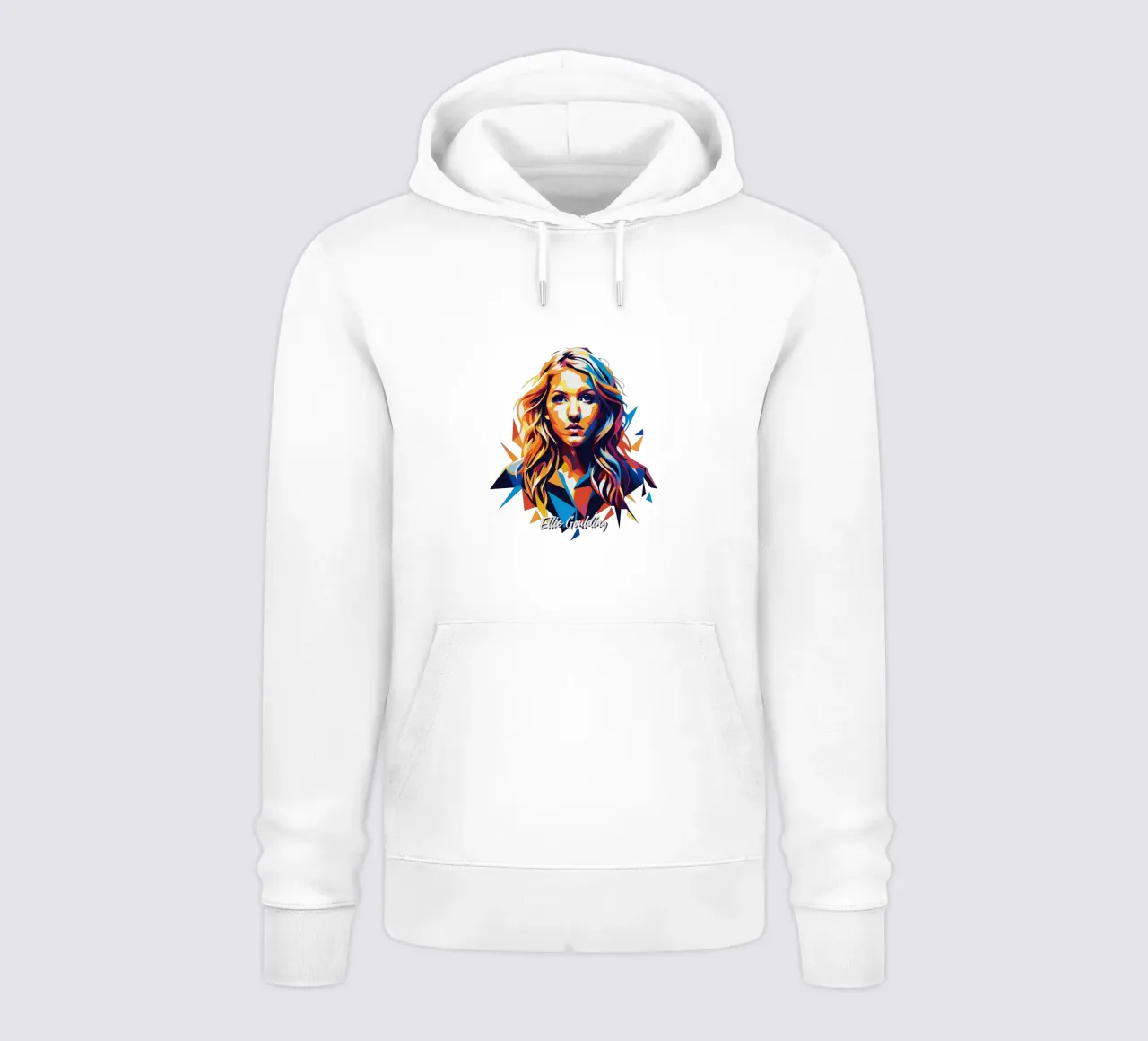 Ellie Goulding Portrait in WPAP Pop Art sudadera con capucha de vectorartnesia
