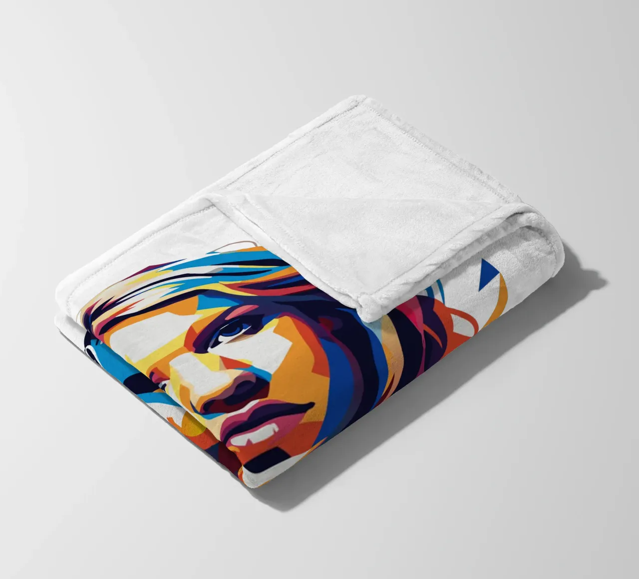 Ellie Goulding Portrait in WPAP Pop Art Fleecedecke von vectorartnesia