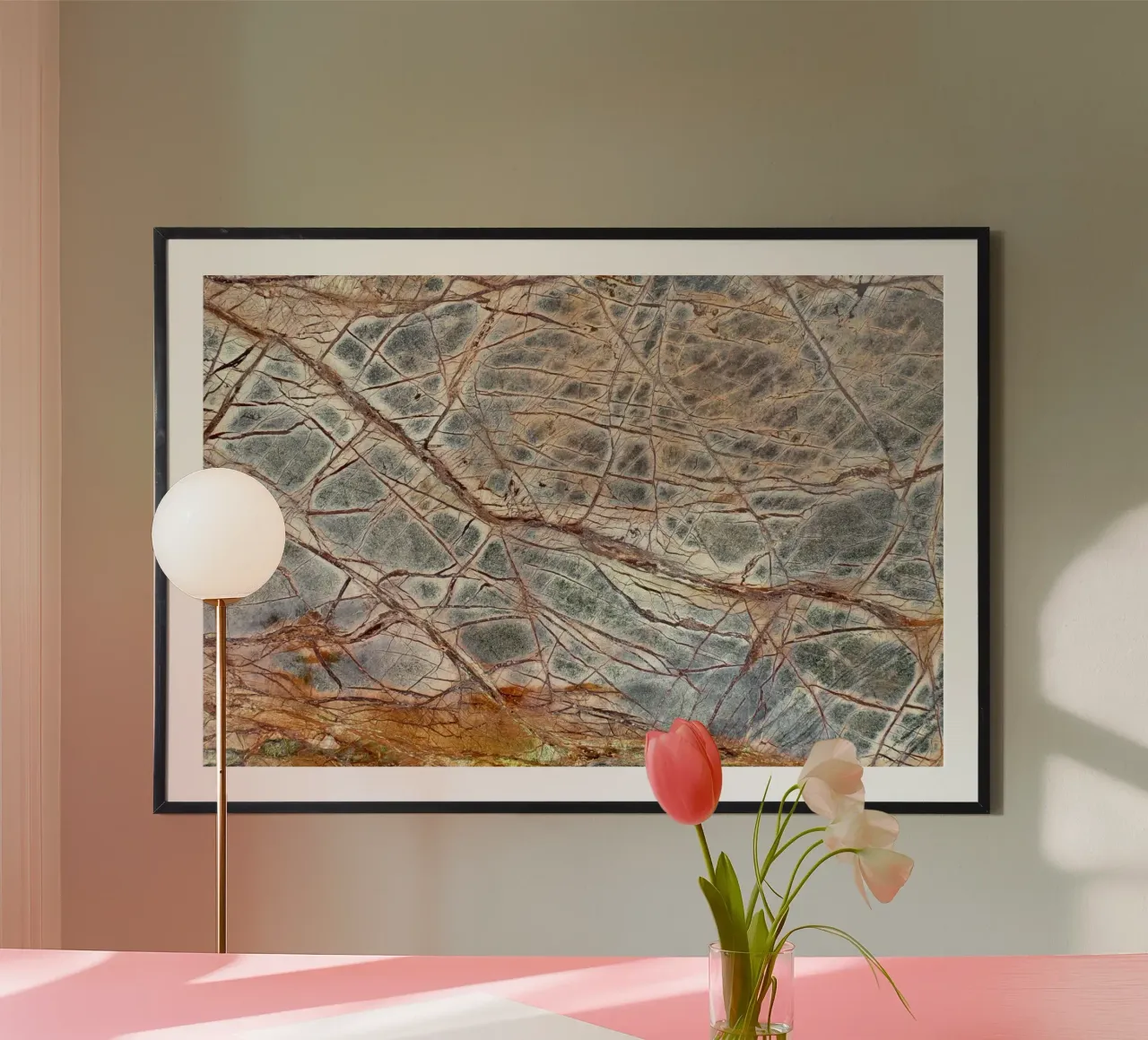 Marmo marrone 01 poster da amini54