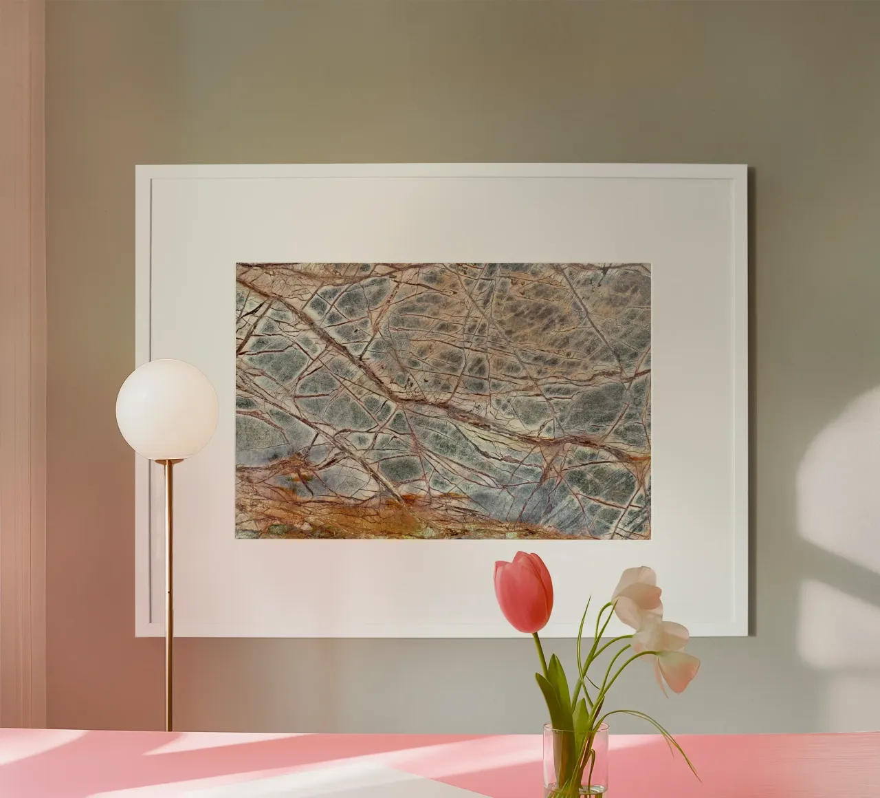 Marmo marrone 01 poster da amini54