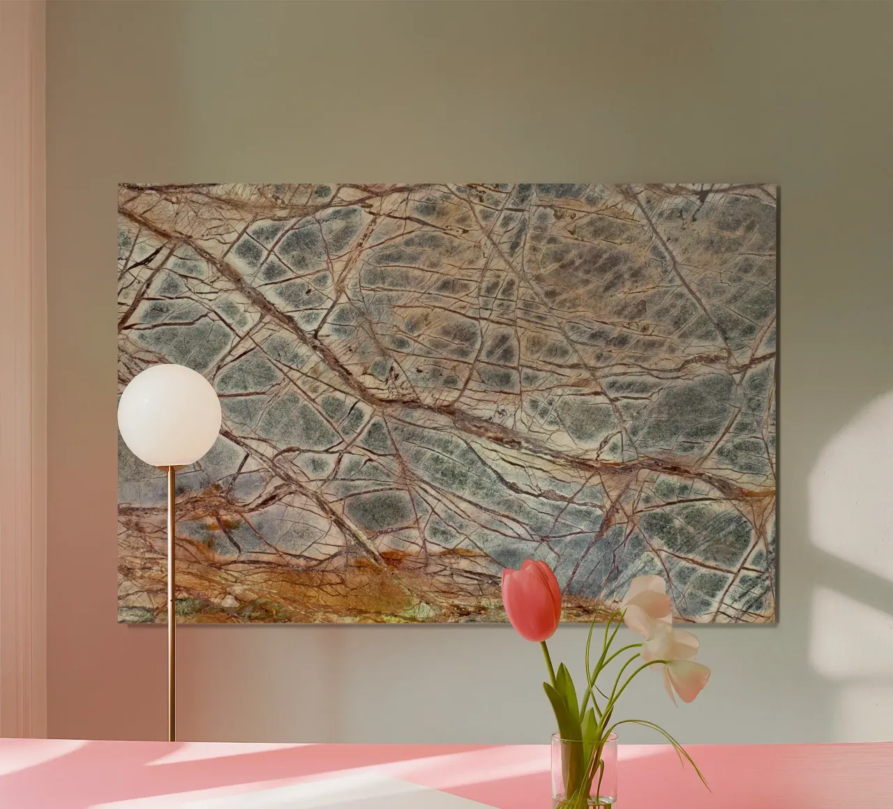 Marmo marrone 01 poster da amini54